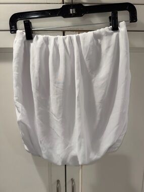 Cheryl Creations White  Flowy Tube Top